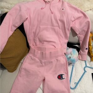 Champion Light Pink Reverse Weave Hoodie